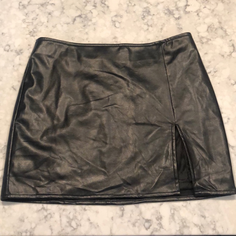 Leather Mini Skirt